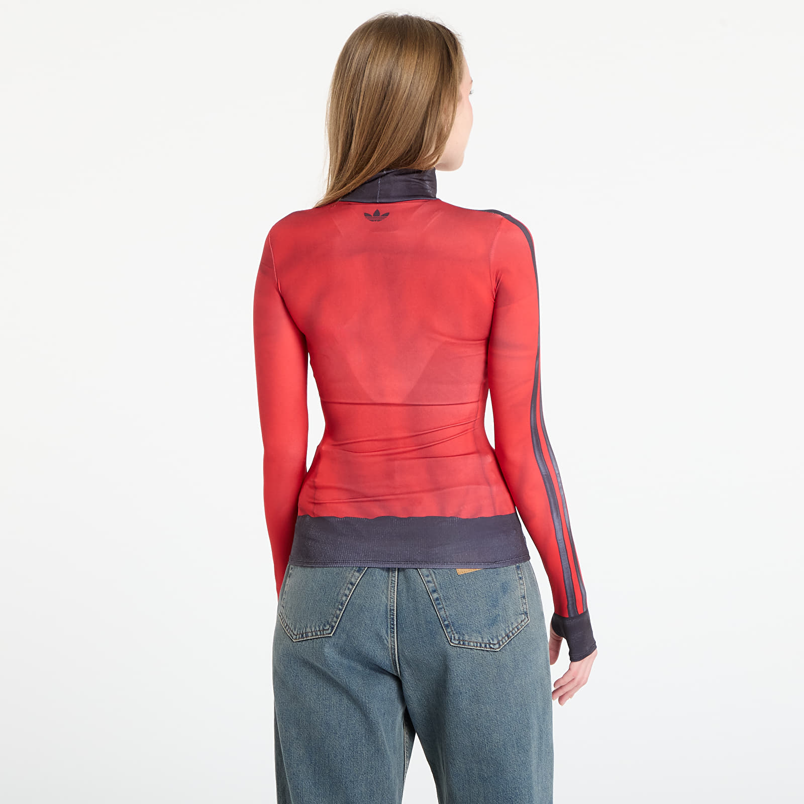 Ženske majice adidas x AVAVAV Baselayer Better Scarlet/ Black