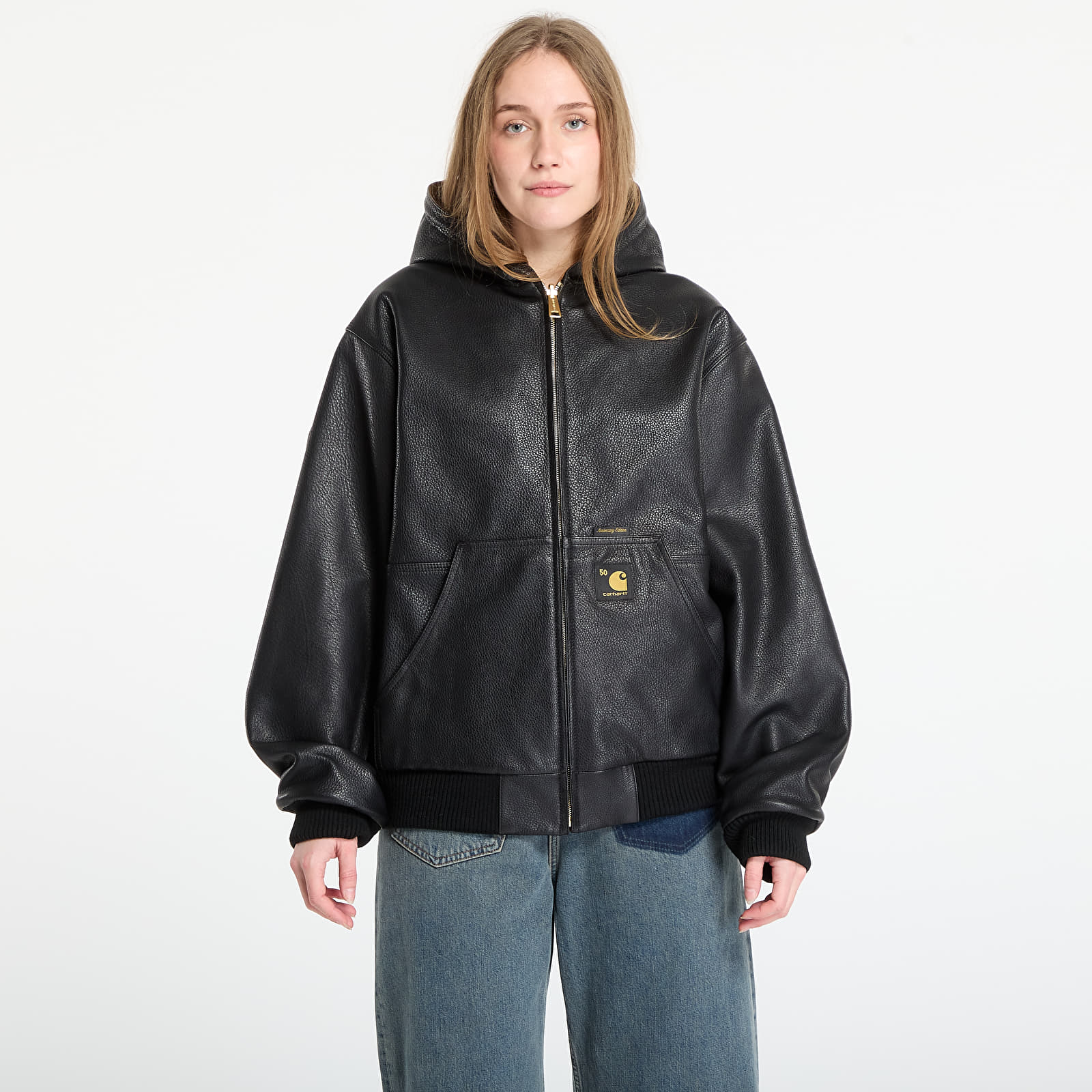 Moške jakne Carhartt WIP 50 Years Anniversary OG Active Jacket Canvas UNISEX Black/ Hamilton Brown