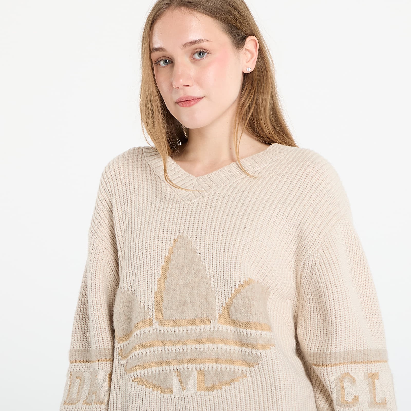 Tröjor adidas x Clot Sst Ls Sweat UNISEX Warm Sand