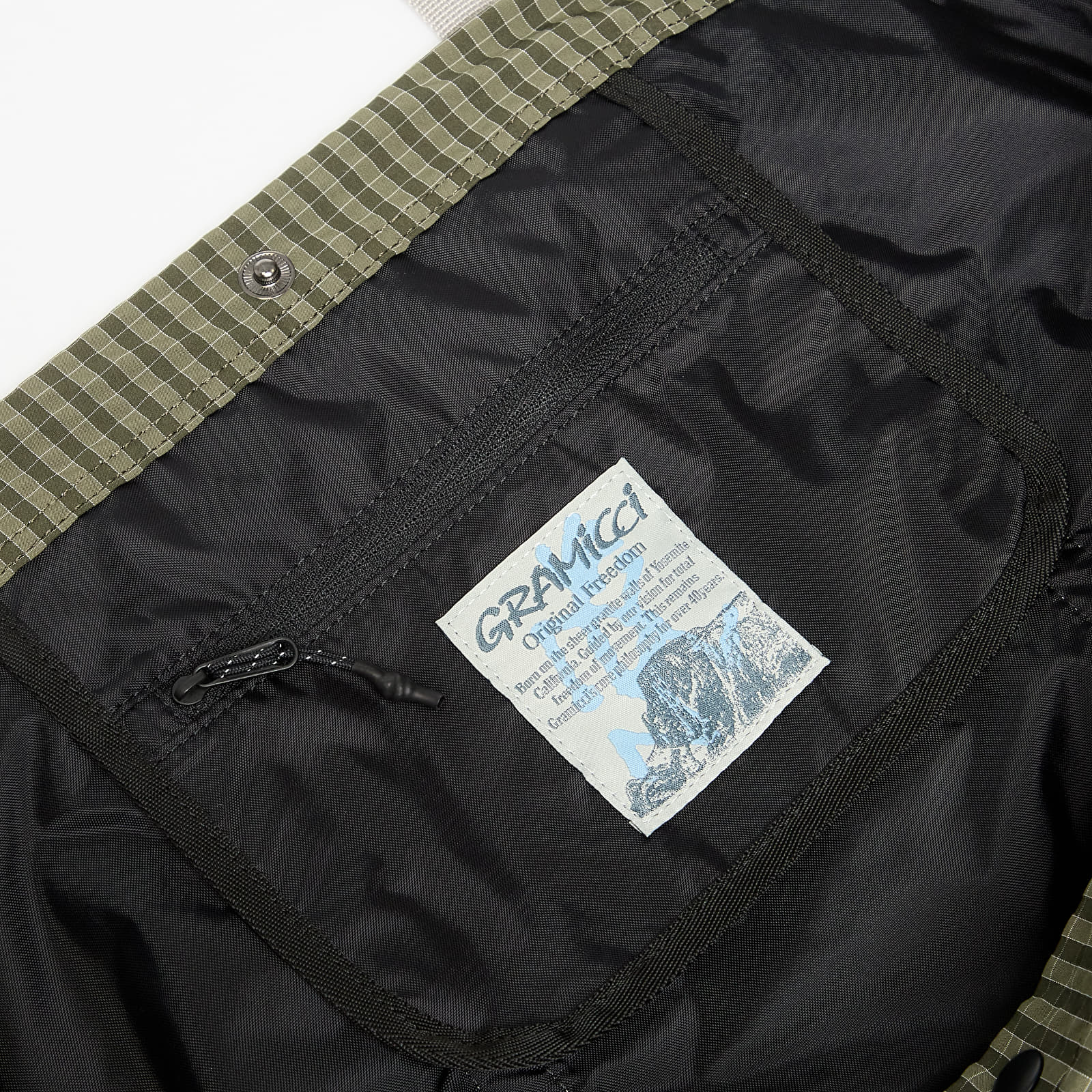 Schoudertassen voor mannen Gramicci Plaid Climbing Tote Olive