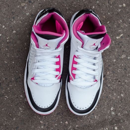 Jordan shoes for discount girls black and white