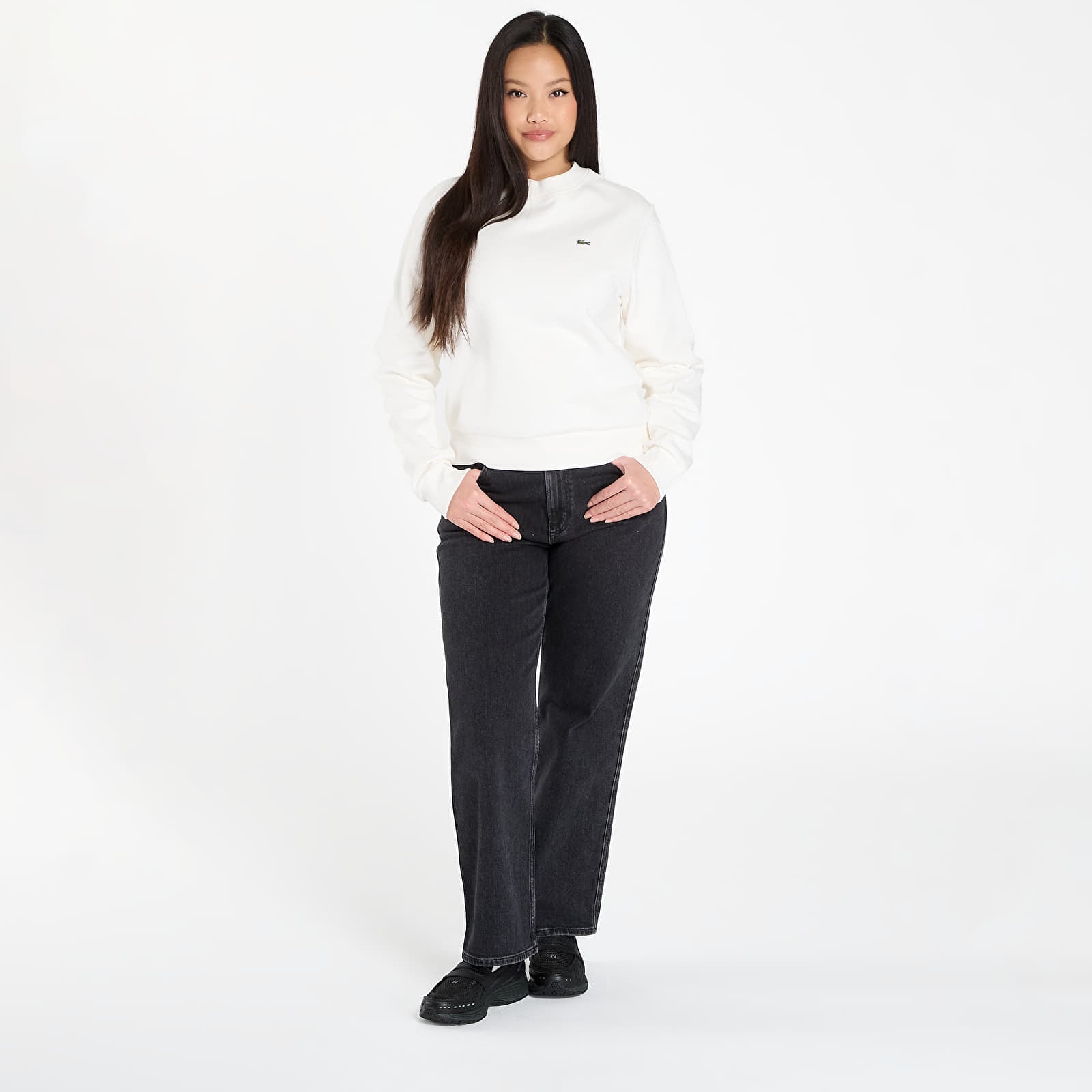 Dámske mikiny LACOSTE Women's Sweatshirt Flour