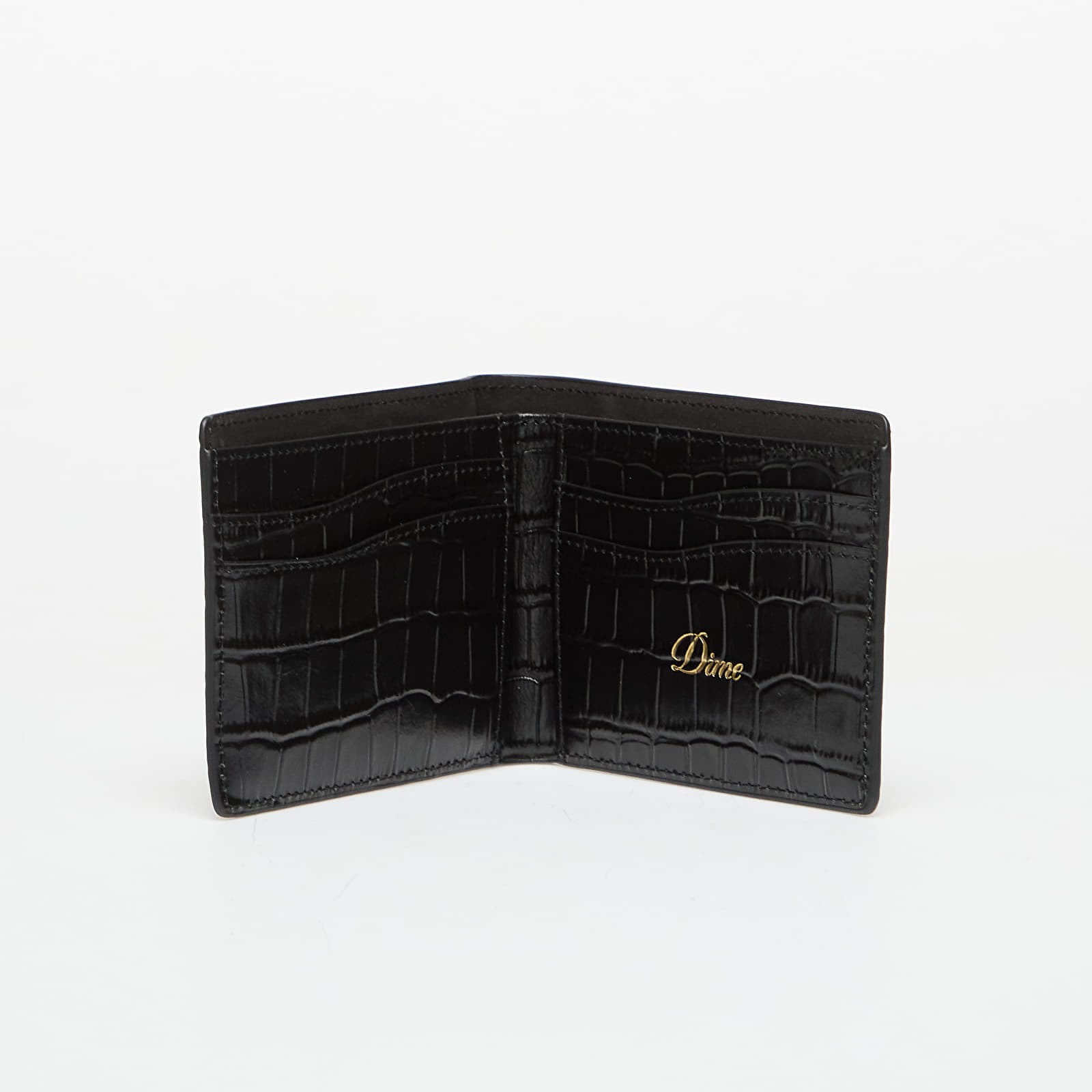 Men's wallets DIME Croc Bifold Wallet Black