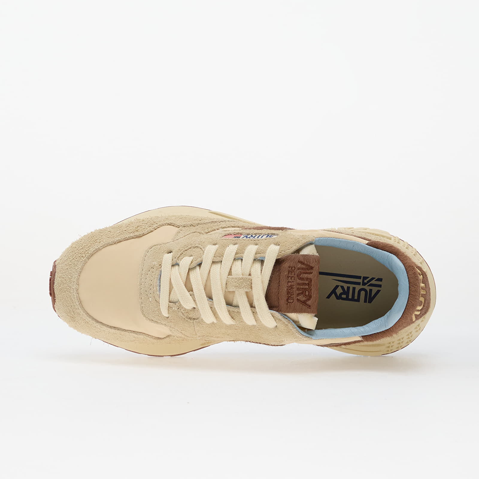 Damen Sneaker und Schuhe Autry Reelwind Low Wom Suedenil/ Pony Rut/ Brwn