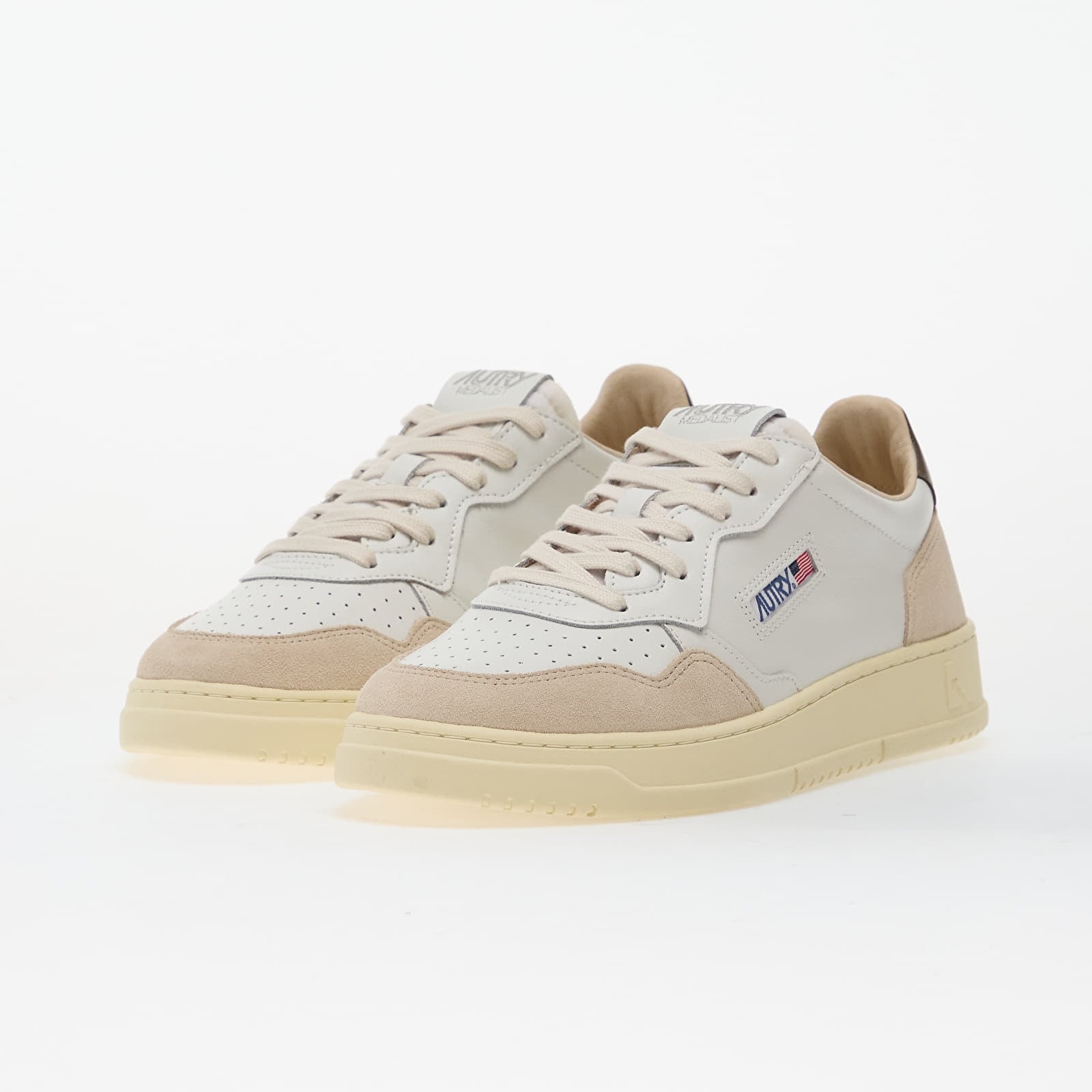 Pánske tenisky a topánky Autry Medalist Low Man Leat/ Suede White/ Teak