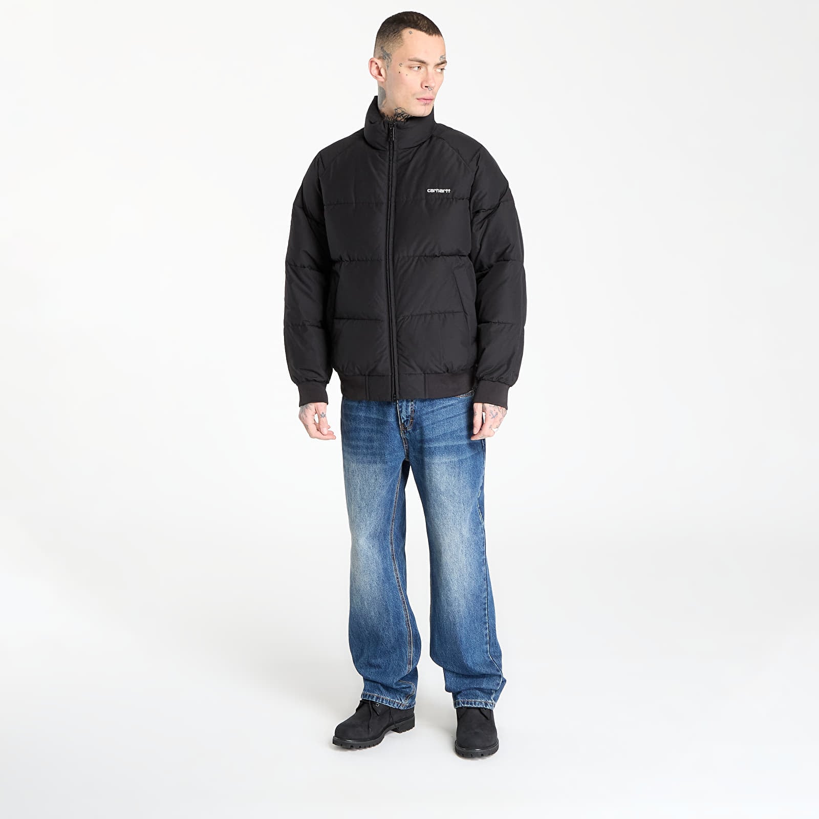 Jakne Carhartt WIP Nebraska Jacket UNISEX Black/ White