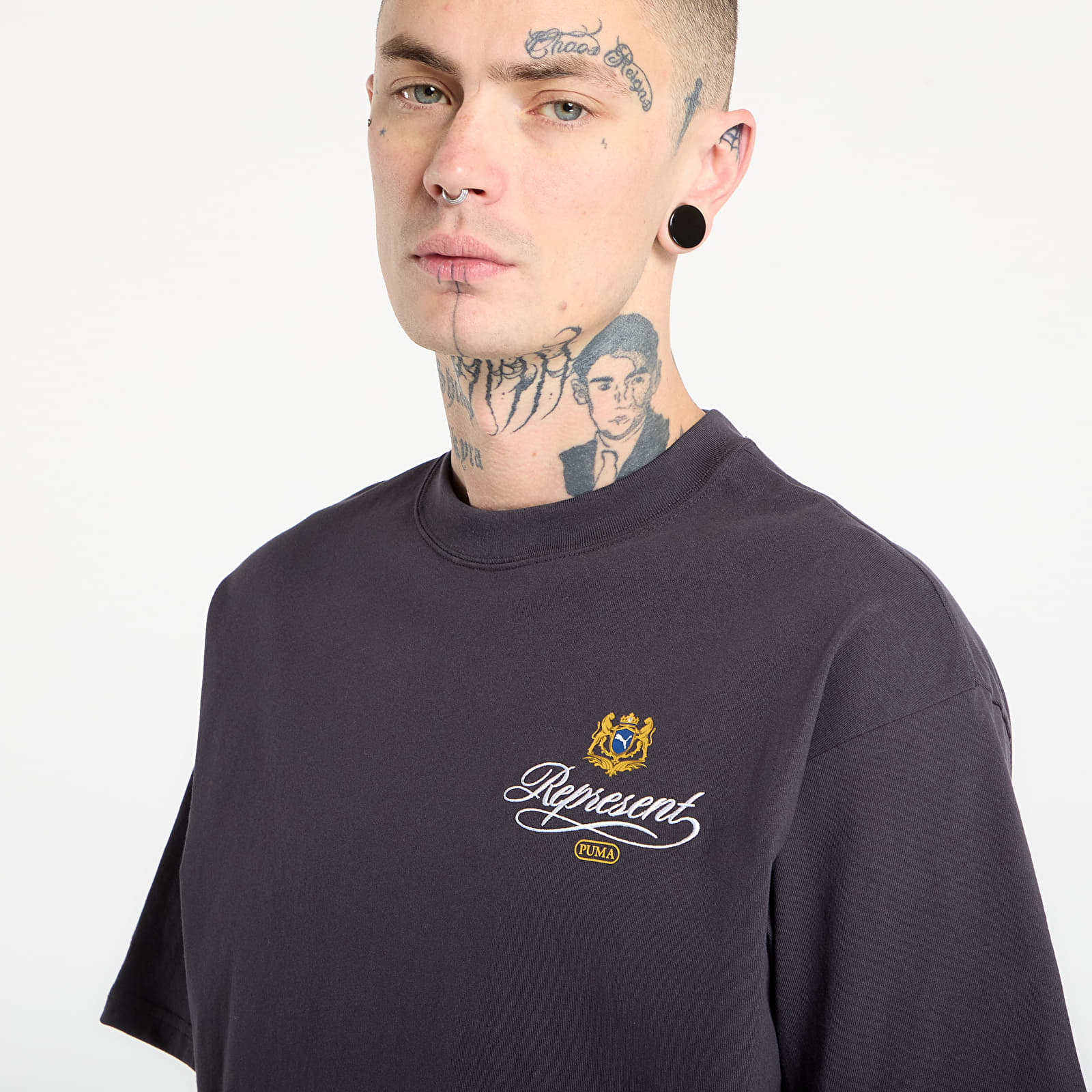 T-Shirts Puma x REPRESENT Graphic Tee Flat Dark Gray