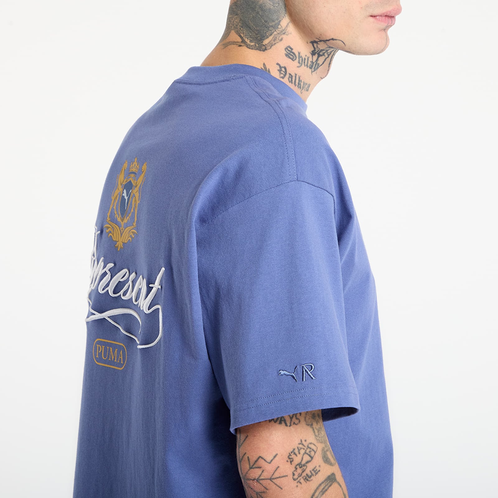 T-Shirts Puma x REPRESENT Graphic Tee Blue Dusk