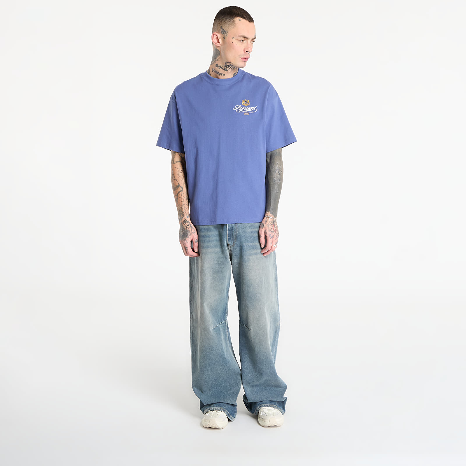 T-Shirts Puma x REPRESENT Graphic Tee Blue Dusk