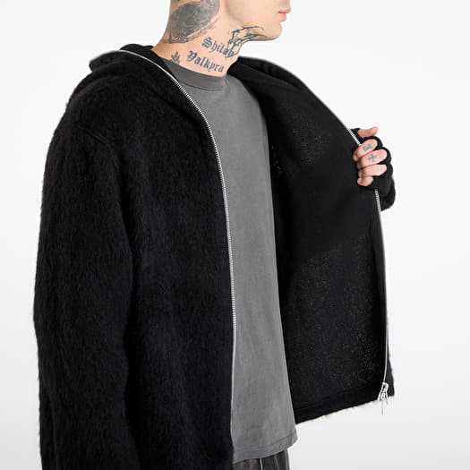 Hoodies and sweatshirts OUR LEGACY Full Zip Hood Black Hairy Wool