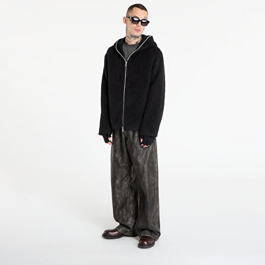 OUR LEGACY Full Zip Hood Black Hairy Wool | Footshop OUR LEGACY Full Zip Hood Black Hairy Wool | Footshop