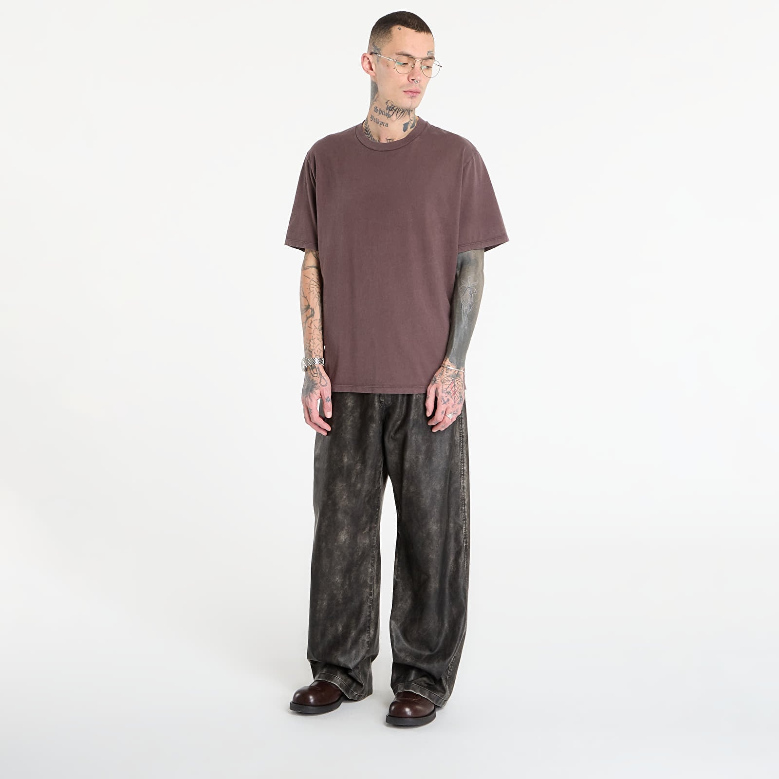 Magliette OUR LEGACY Box T-Shirt Worn Brown Legacy Jersey