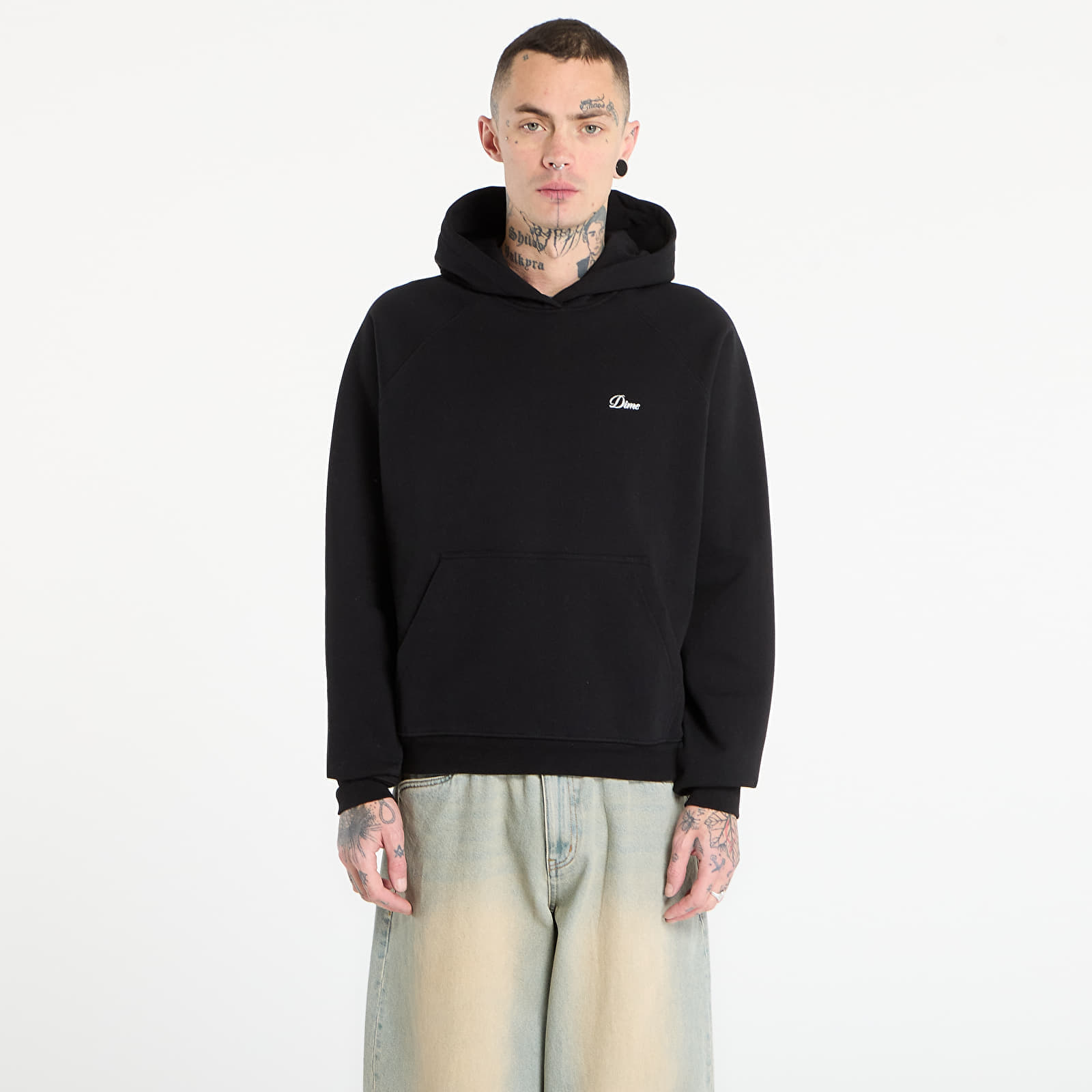 Sweatshirt DIME Cursive Small Logo Hoodie UNISEX Black L