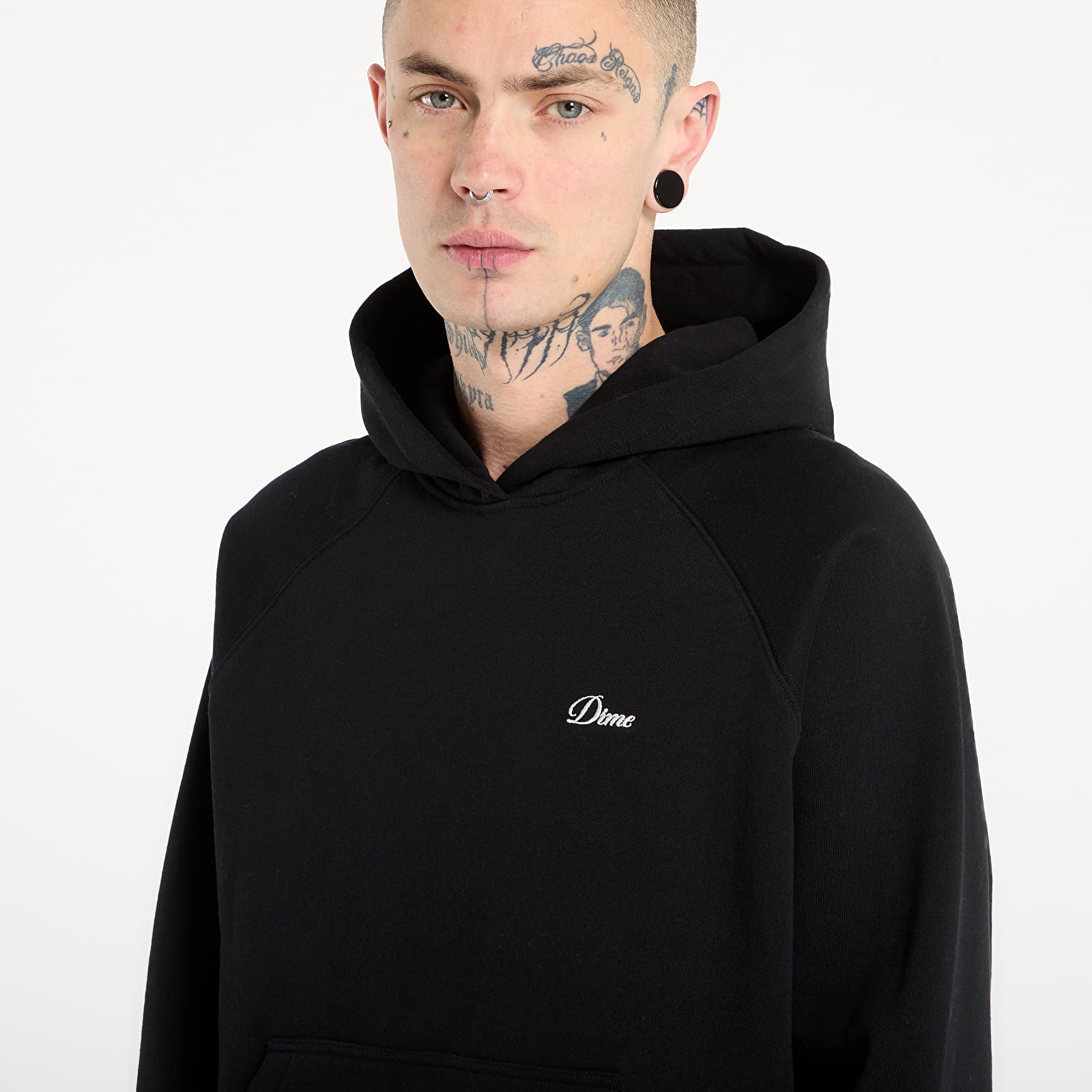 Bluzy DIME Cursive Small Logo Hoodie UNISEX Black