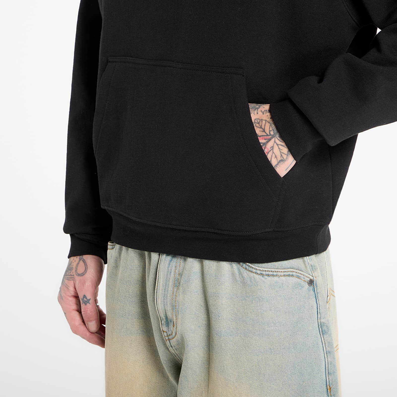 Bluzy DIME Cursive Small Logo Hoodie UNISEX Black