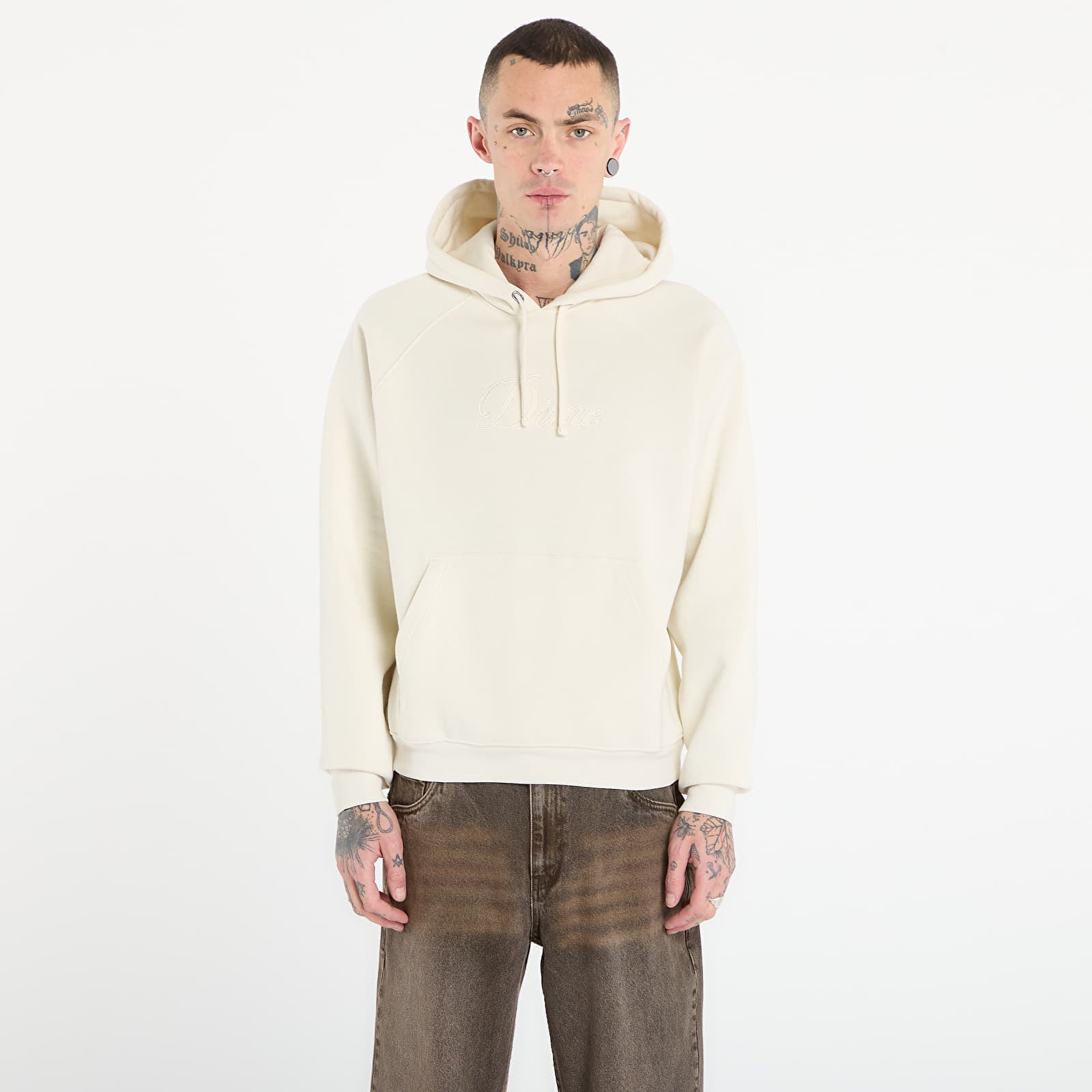 Sweatshirt DIME Cursive Hoodie UNISEX Natural L