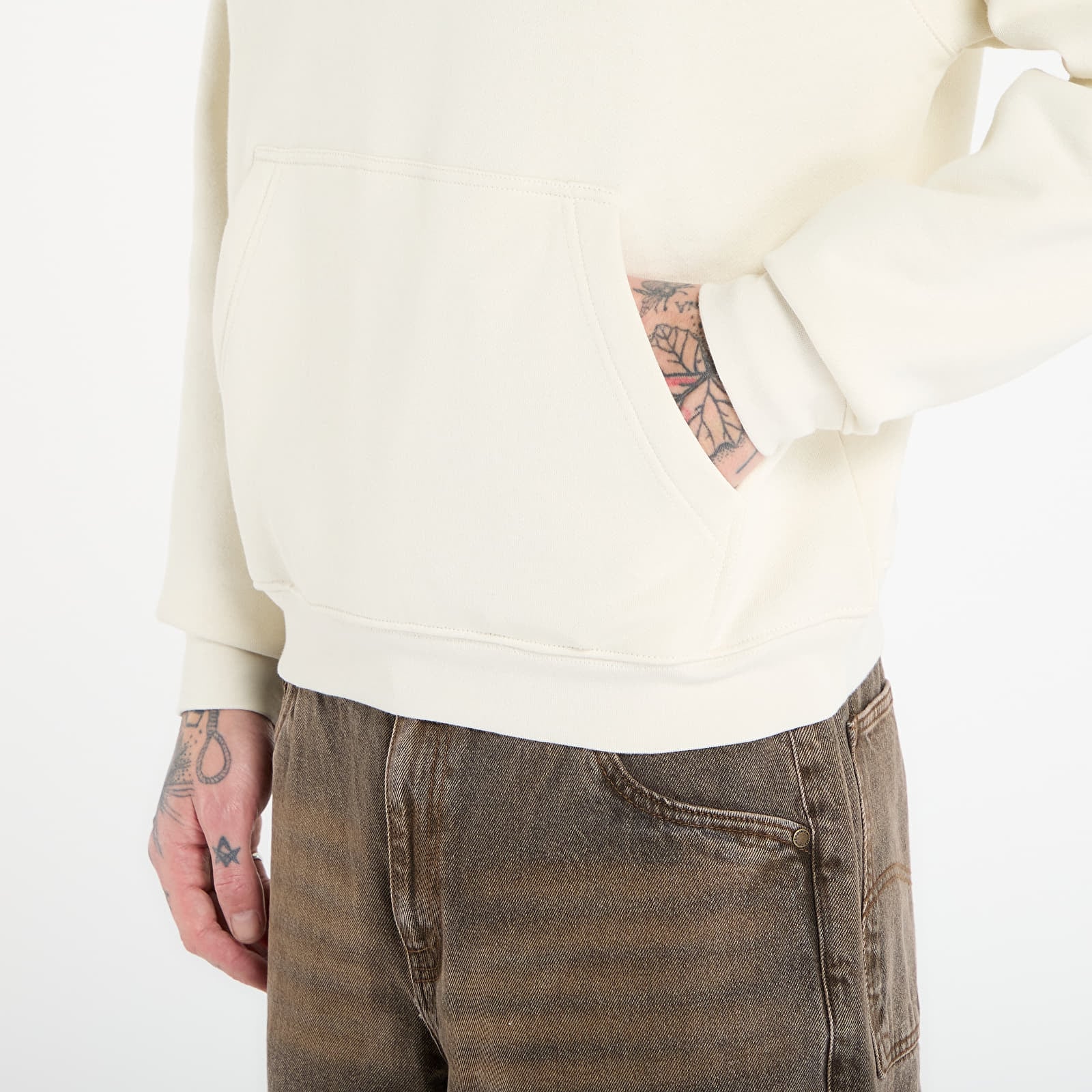 Kapuutsikud ja kampsunid DIME Cursive Hoodie UNISEX Natural