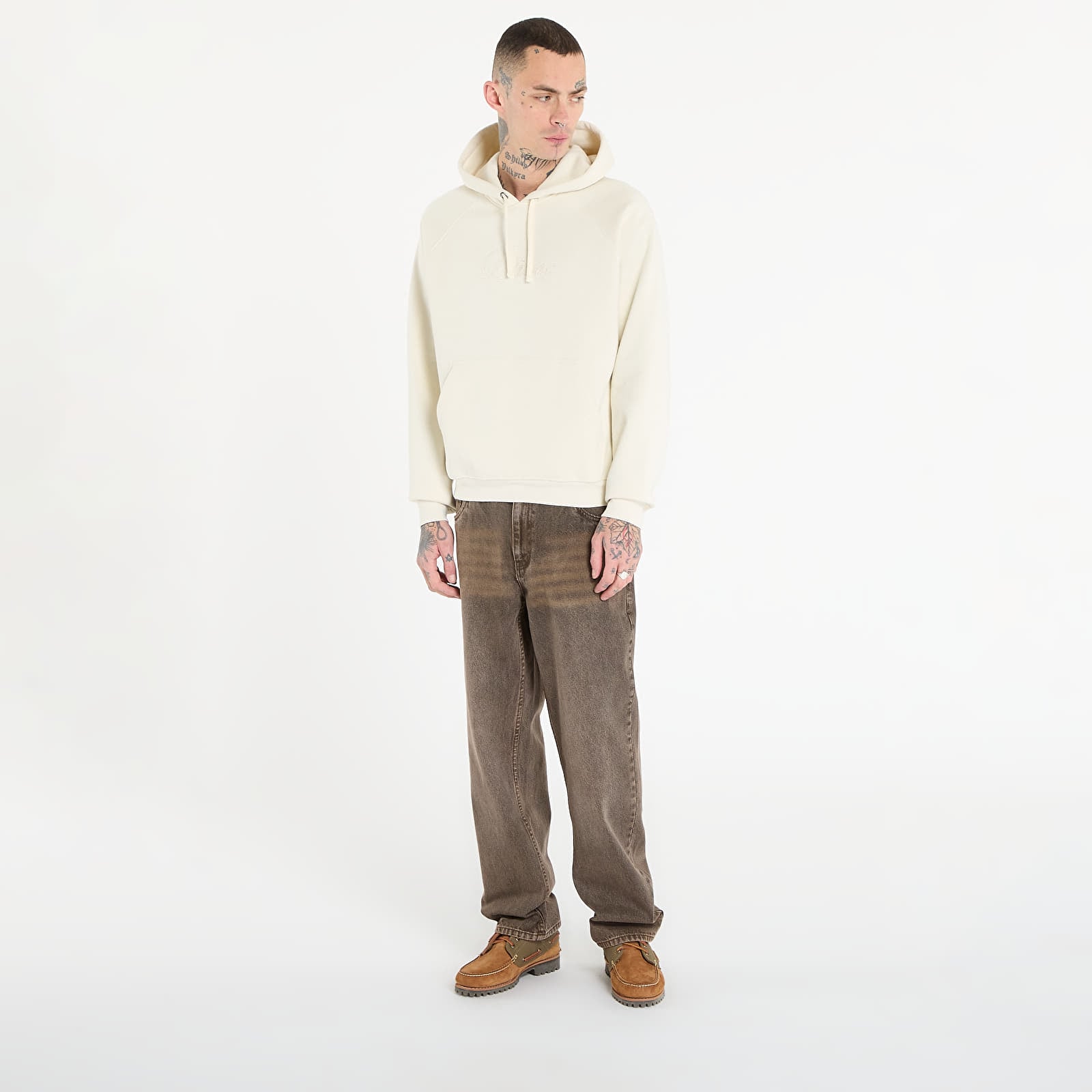 Kapuutsikud ja kampsunid DIME Cursive Hoodie UNISEX Natural