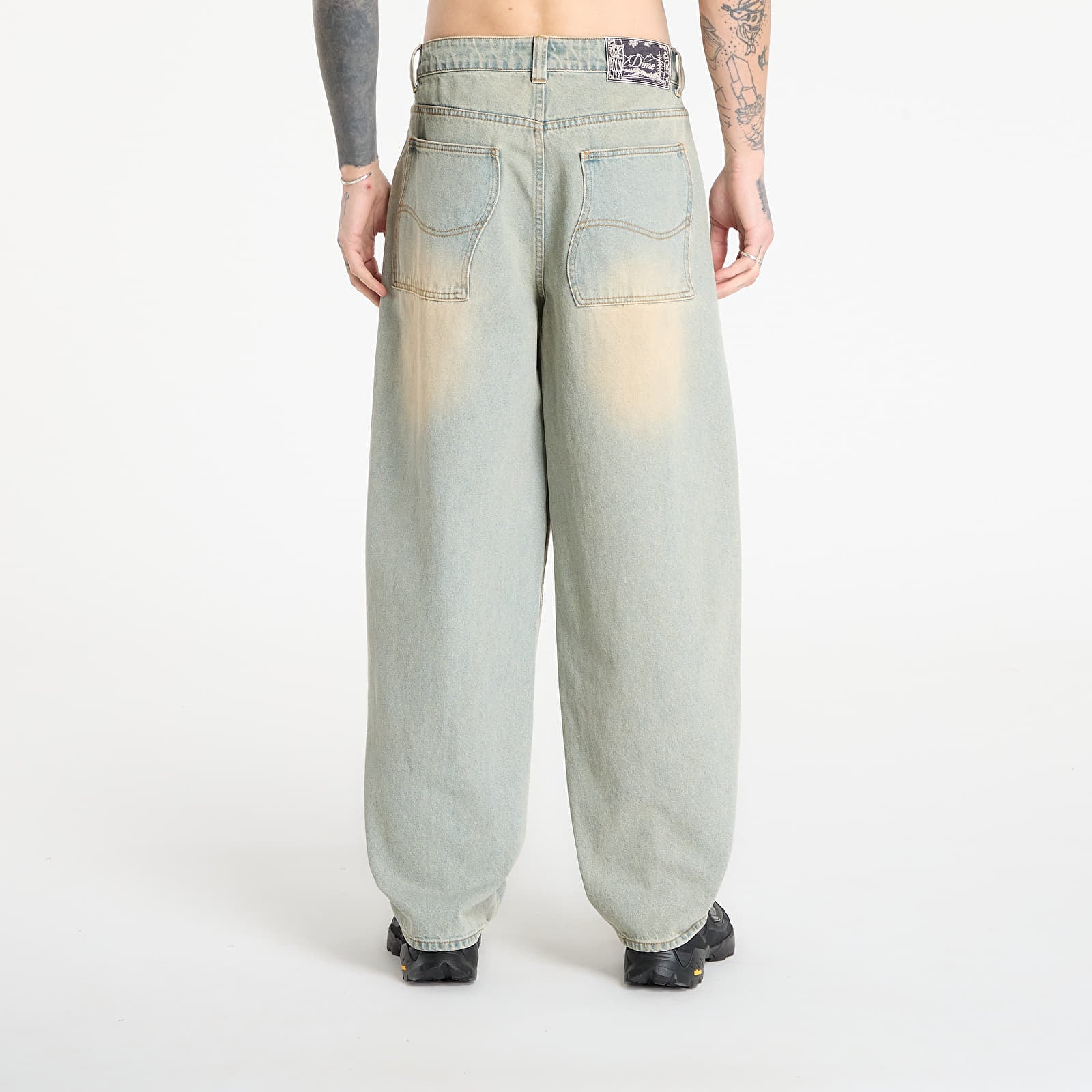 Hlače DIME Baggy Denim Pants Sandblasted Sky Blue
