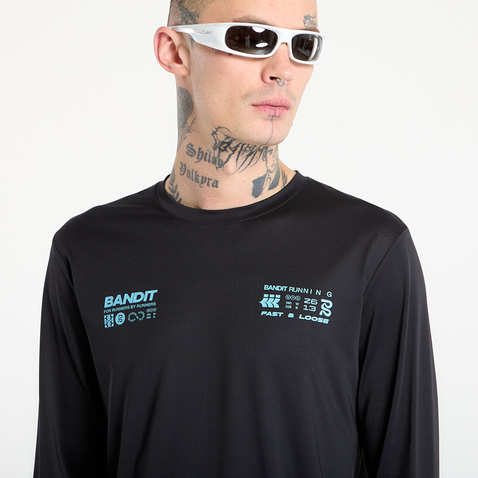 T-shirts Bandit NanoMesh™ Infographic Long Sleeve UNISEX Black