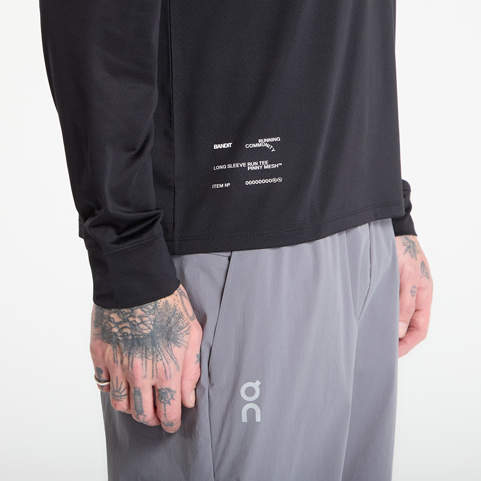 T-shirts Bandit NanoMesh™ Infographic Long Sleeve UNISEX Black