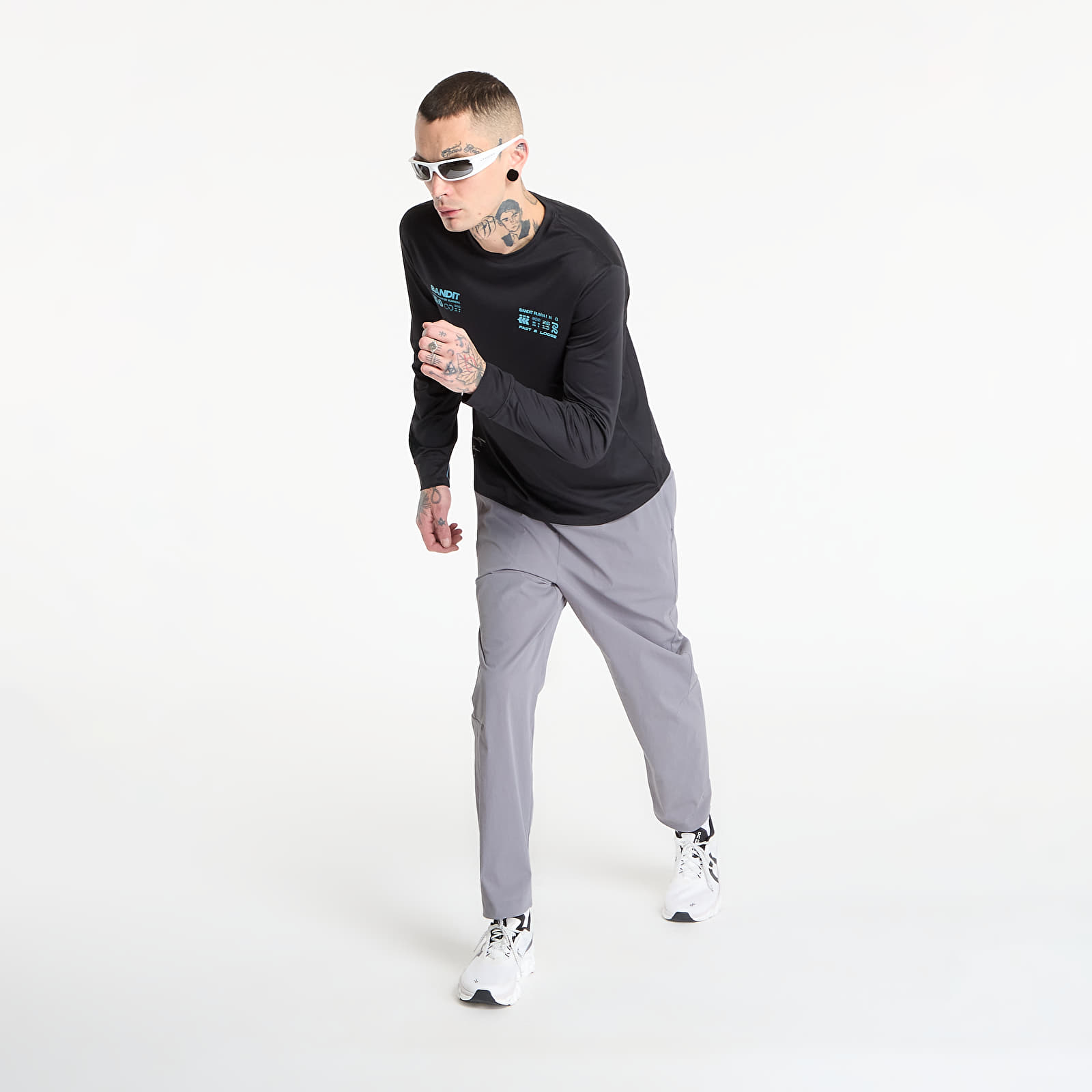 T-shirts Bandit NanoMesh™ Infographic Long Sleeve UNISEX Black