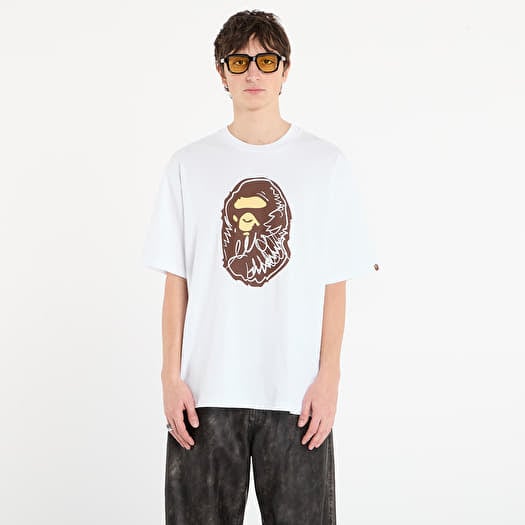 T-shirt BAPE® x FOOTSHOP - Scribble Ape Tee White