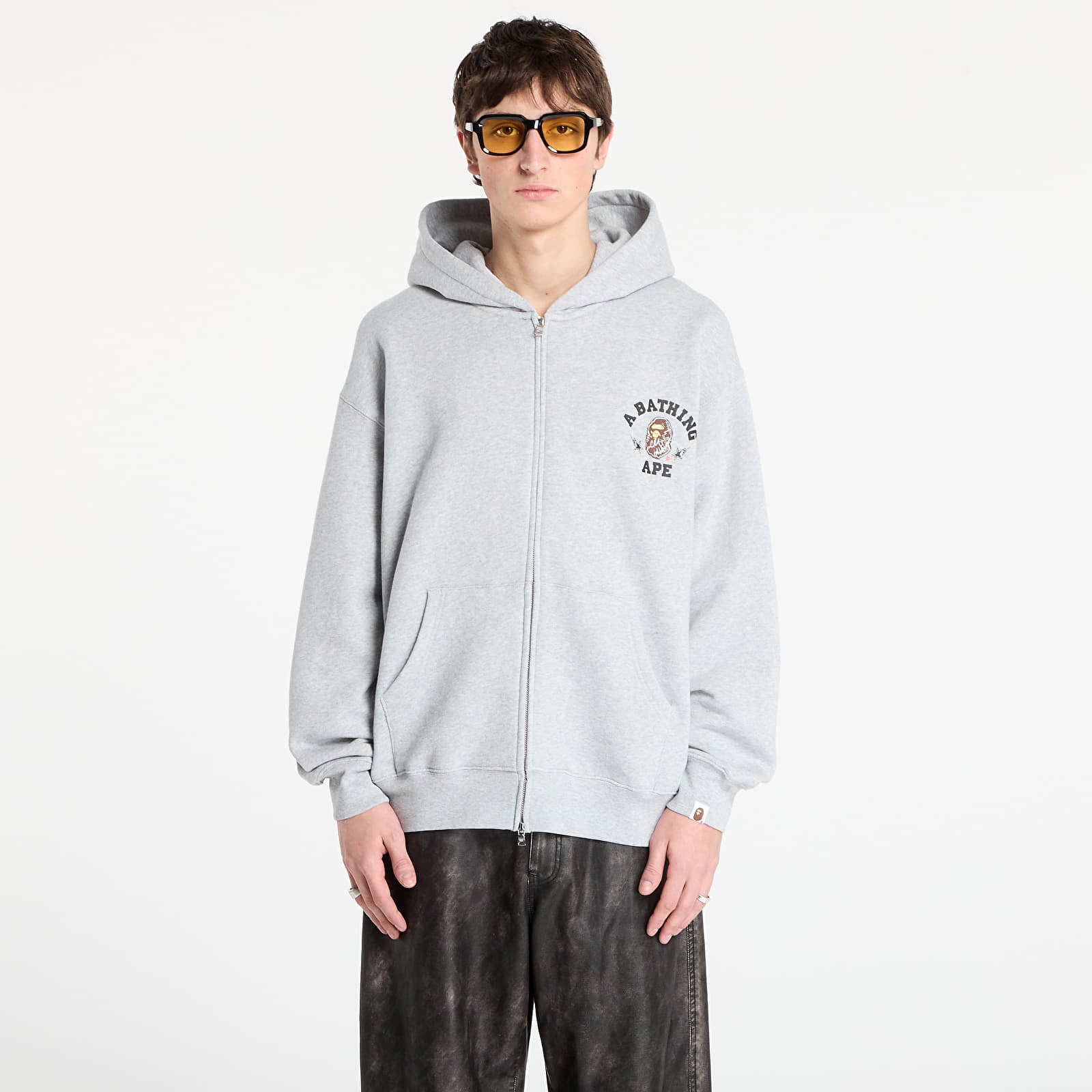 Hoodies och sweatshirts BAPE® x FOOTSHOP - Zip-Up Hoodie Gray