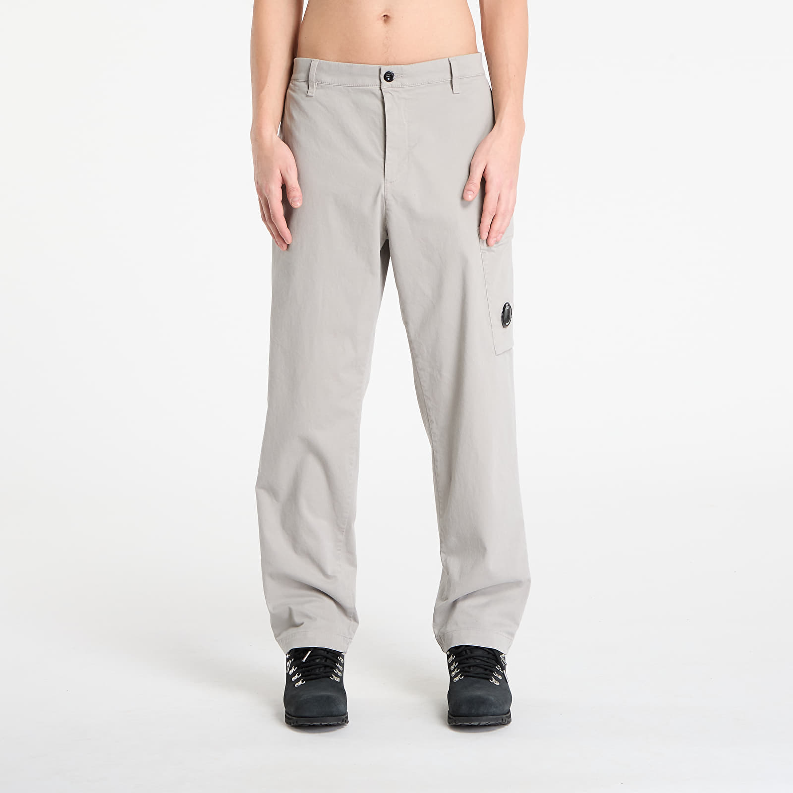 Pantaloni C.P. Company Stretch Sateen Regular Cargo Pants London Fog Grey