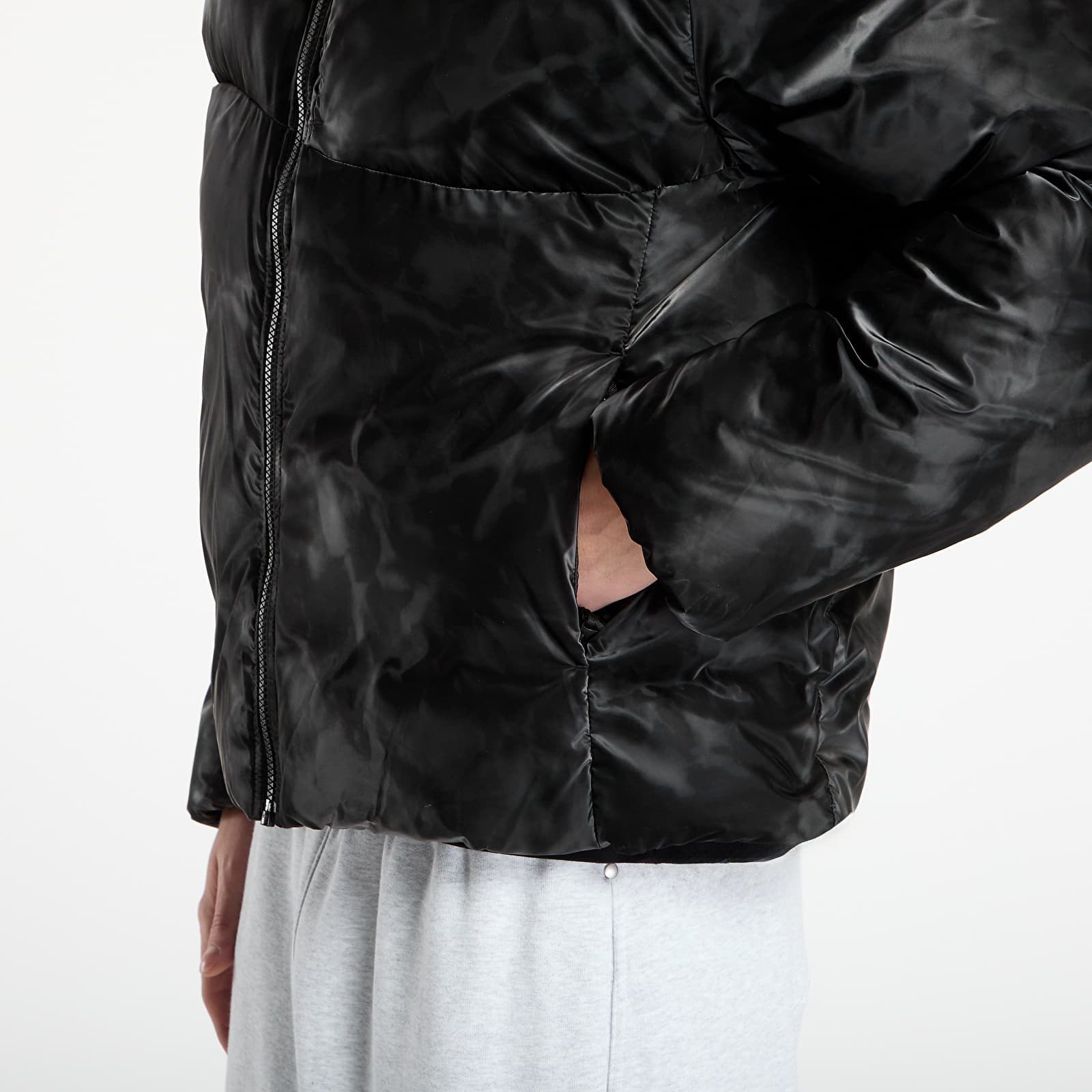 Kurtki DIME Wavy Puffer UNISEX Smoke Black