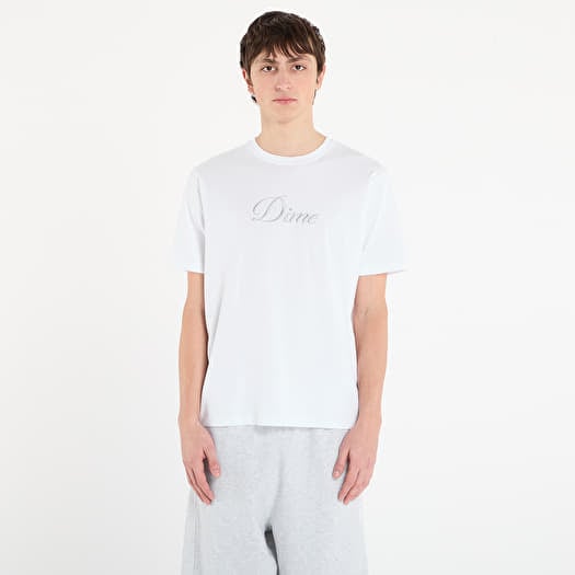 Tričko DIME Cursive T-Shirt UNISEX White