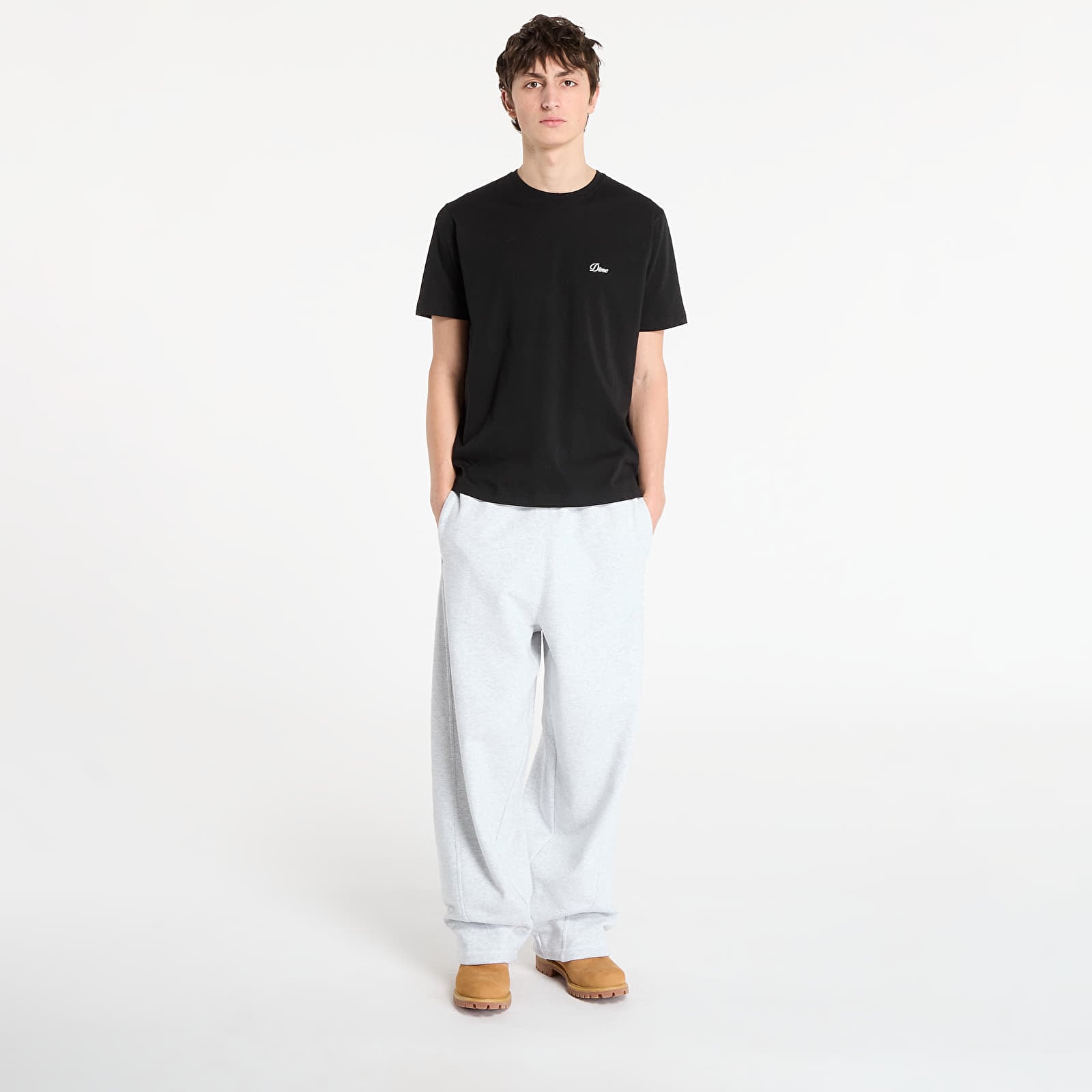 T-särgid DIME Cursive Small Logo T-Shirt UNISEX Black