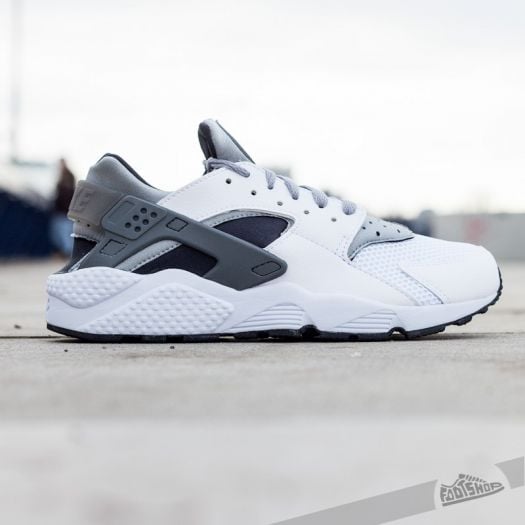 Nike air 2025 huarache white/wolf grey-black