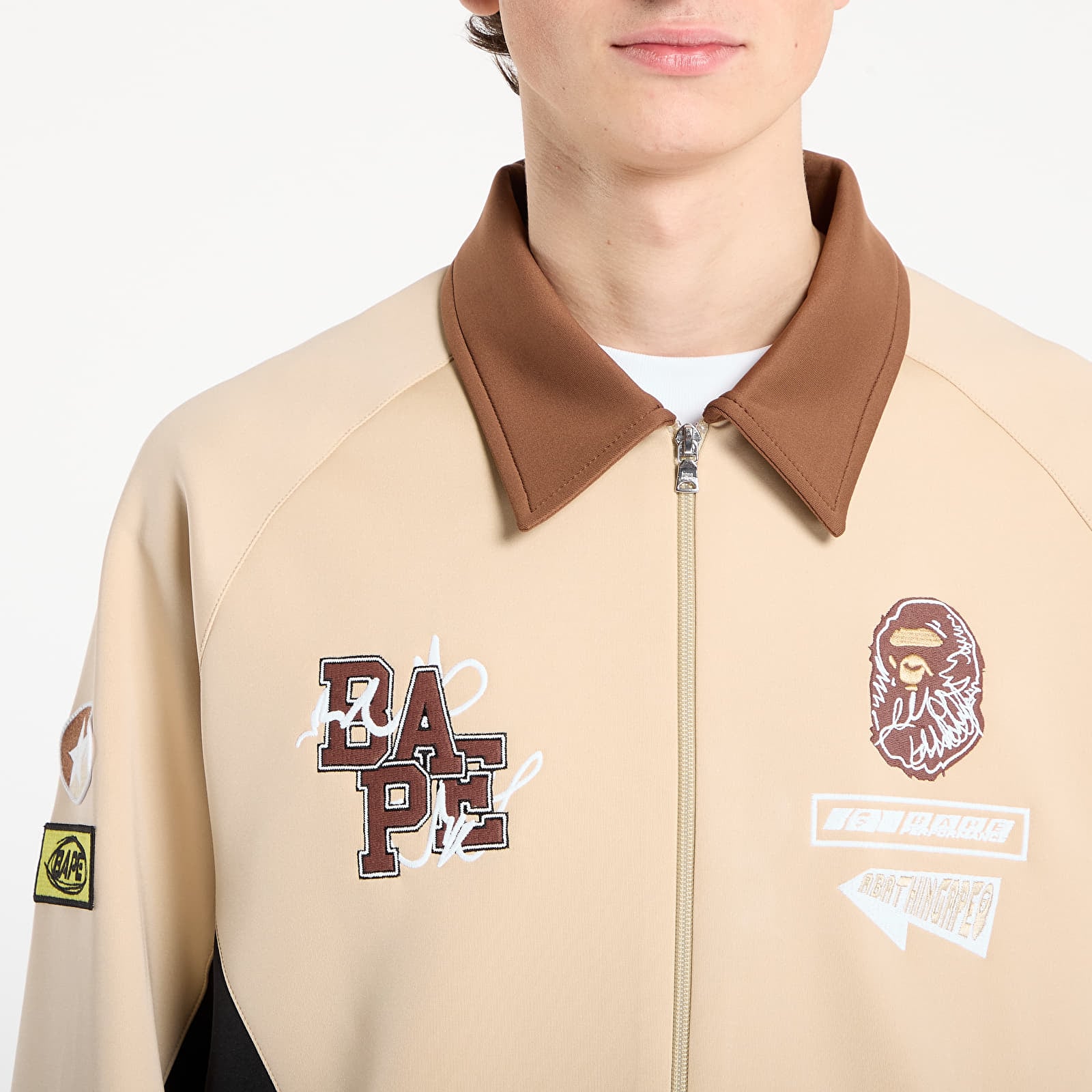 Jackor BAPE® x FOOTSHOP - Track Jacket UNISEX Beige