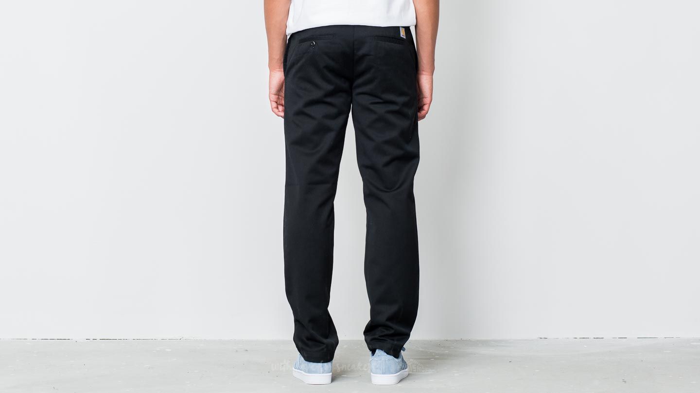 Nadrágok Carhartt WIP Master Pant Black Rinsed