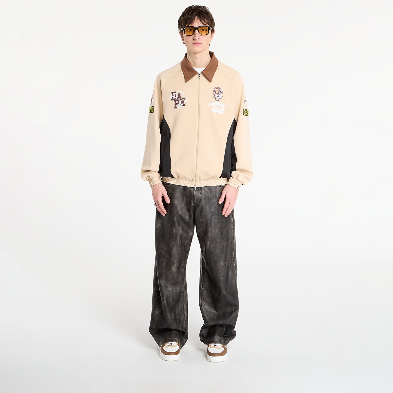 Jackor BAPE® x FOOTSHOP - Track Jacket UNISEX Beige