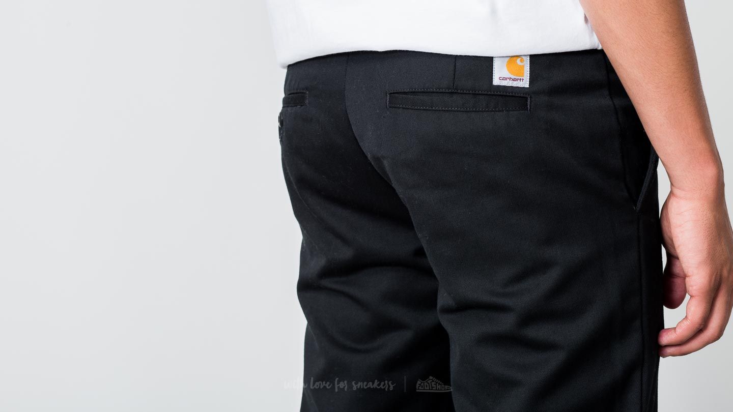 Nadrágok Carhartt WIP Master Pant Black Rinsed