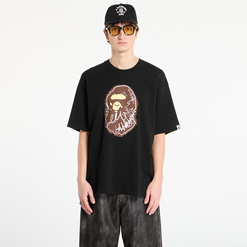 BAPE® x FOOTSHOP - Scribble Ape Tee UNISEX Black