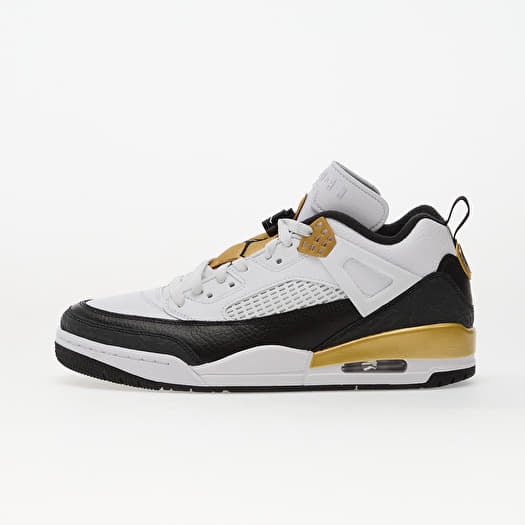 Jordan Spizike Low White/ Black-Metallic Gold