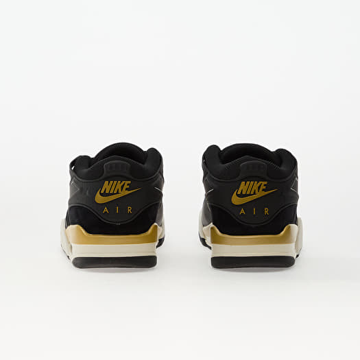 jordans 4 black and gold
