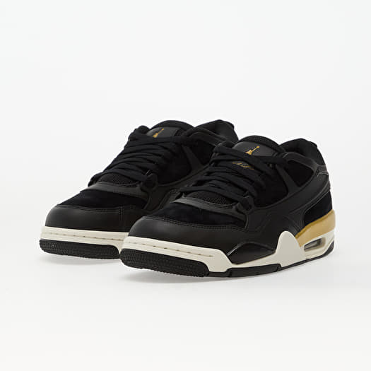 black and gold jordan 4 mens