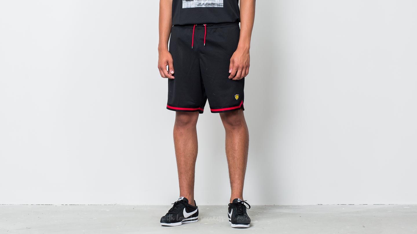 Pantaloncini Jordan Sportswear Last Shot Mesh Shorts Black/ Gym Red/ Tour Yellow