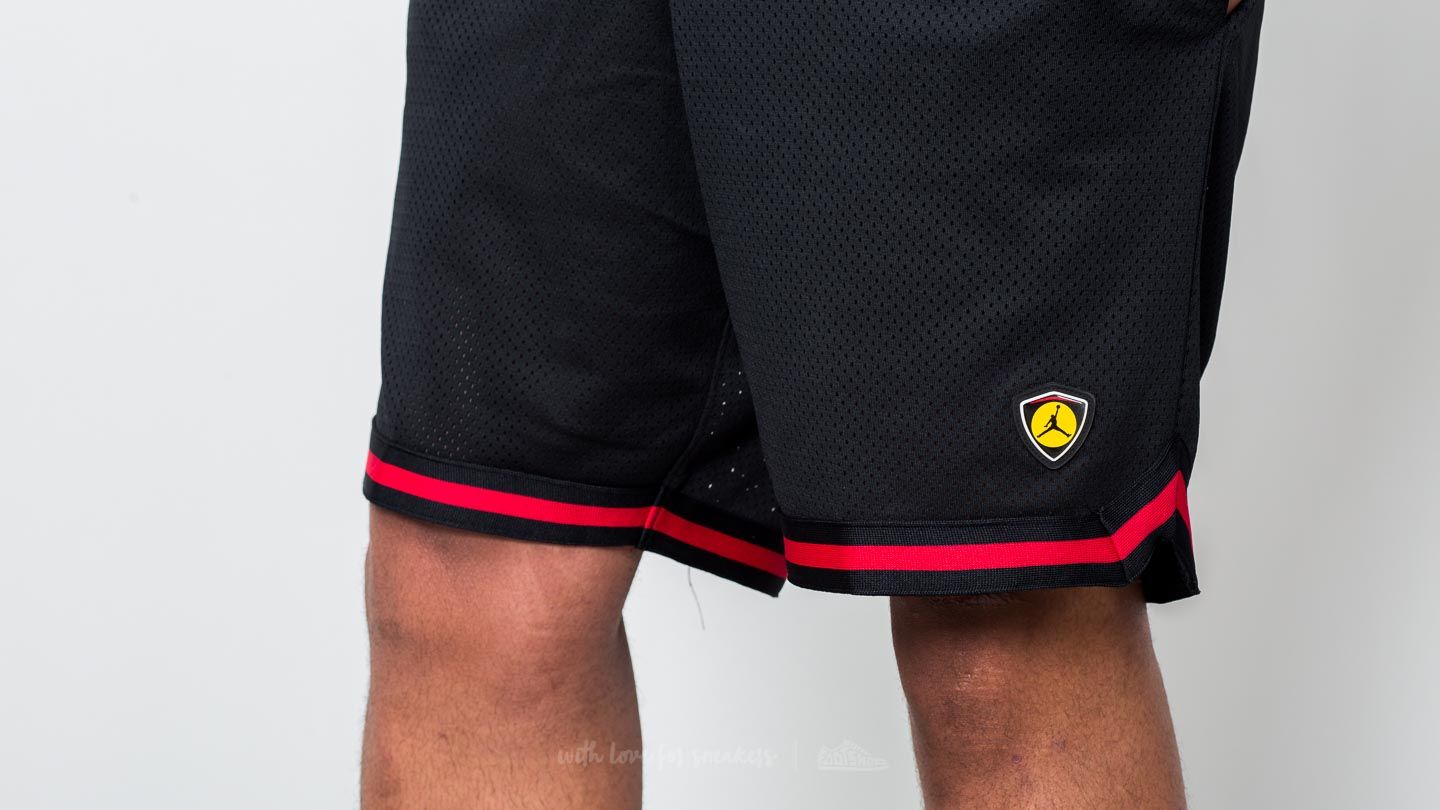 Pantaloncini Jordan Sportswear Last Shot Mesh Shorts Black/ Gym Red/ Tour Yellow
