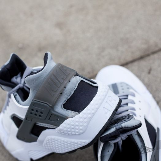 Nike air 2025 huarache white/wolf grey-black