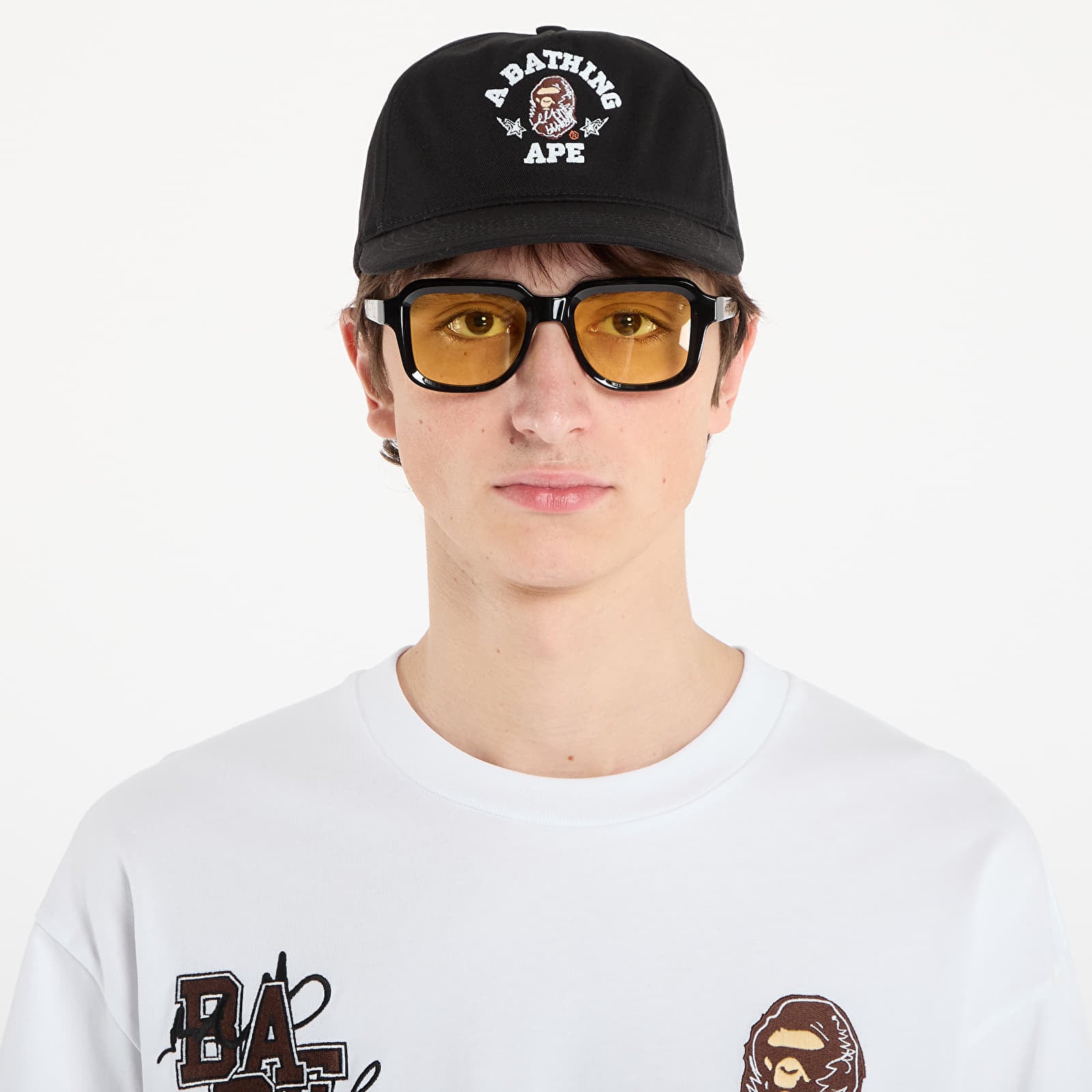 Capac BAPE® x FOOTSHOP - Scribble Ape Cap Black Universal