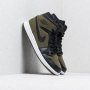 Air Jordan 1 Mid Olive Canvas/ Black-White
