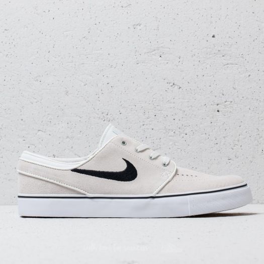 Nike sb janoski summit white discount & black suede skate shoes