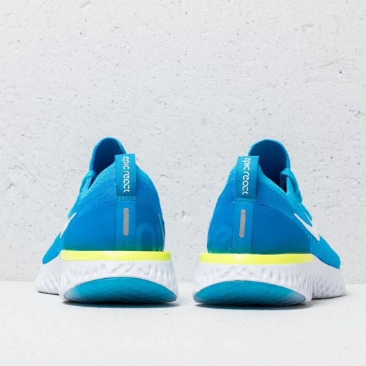 Nike epic react flyknit volt glow hot sale