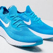 Epic react store flyknit white blue
