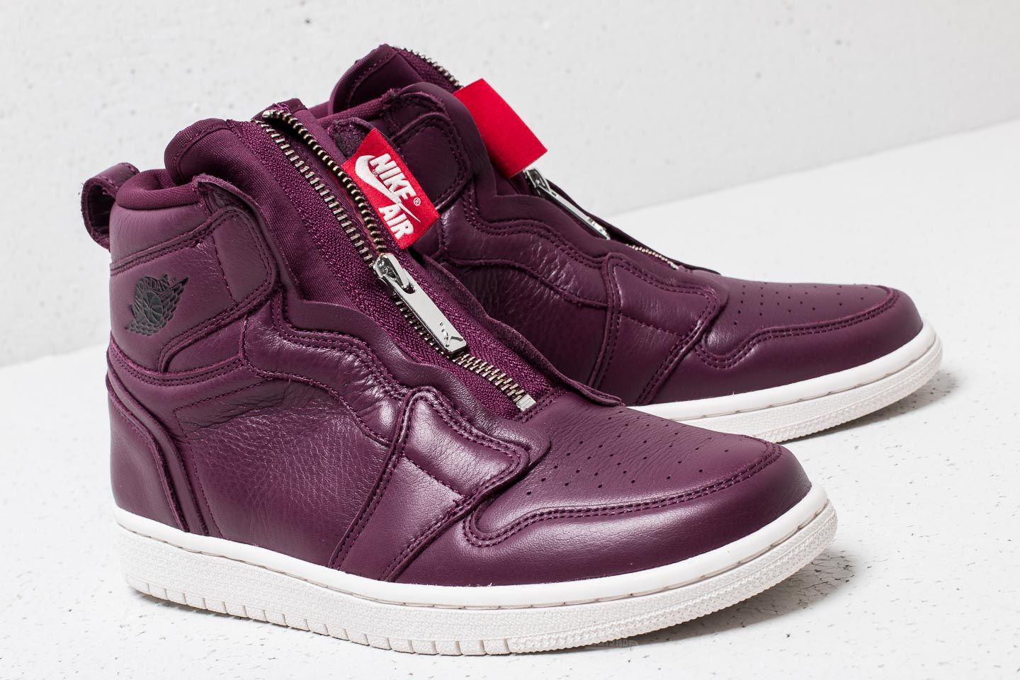 Damen Sneaker und Schuhe Air Jordan 1 Hi Zip Wmns Premium Bordeaux/ Black-Phantom